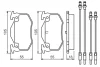 Колодки гальмівні (задні) Citroen BX 82-94 0 986 466 350 BOSCH 0-986-466-350 (фото 5)