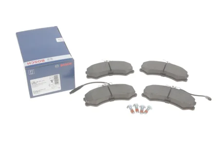 Колодки гальмівні (передні) Citroen C25/Fiat Ducato/Peugeot J5 81-94 (+датчики) 0 986 467 411 BOSCH 0-986-467-411