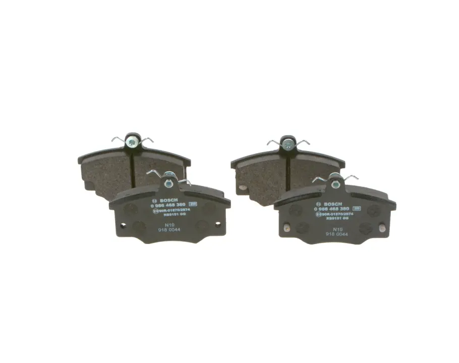 Колодки гальмівні (передні) Renault 12 70-76/Fiat Punto/Panda 93-06 0 986 468 380 BOSCH 0-986-468-380 (фото 1)