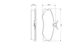 Колодки гальмівні (передні) VW T3 81-92 0 986 469 790 BOSCH 0-986-469-790 (фото 4)