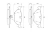 Колодка гальм. диск. BMW 3 (E30, E36) задн. (вир-во Bosch) BOSCH 0-986-469-960 (фото 7)