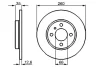 Диск гальмівний (передній) BMW 3 (E30) -91 M10/M40 (260x12.6) 0 986 478 029 BOSCH 0-986-478-029 (фото 1)
