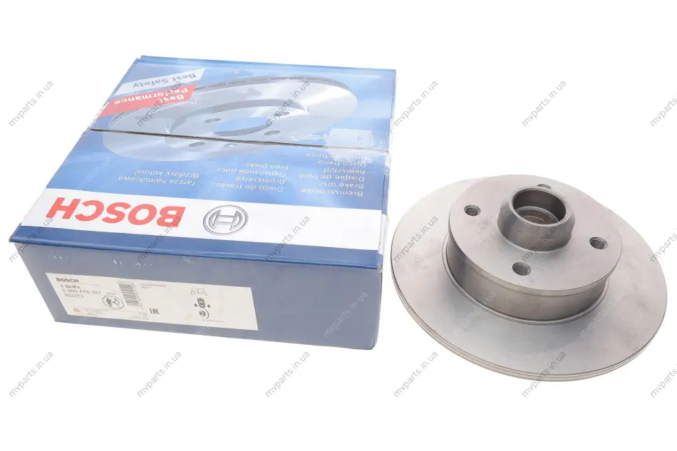 Диск гальмівний (задній) VW Golf/Passat 83-02 (226x9.9) 0 986 478 331 BOSCH 0-986-478-331 (фото 1)
