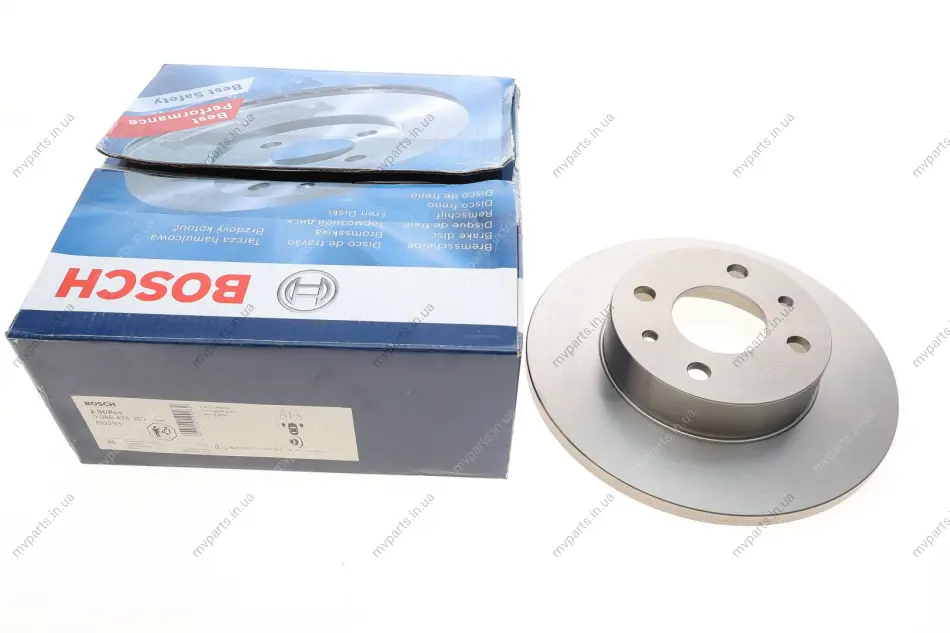 Диск гальмівний (передній) Fiat Fiorino (146/147) 86-01/Panda 91-03 (240.2x12) 0 986 478 353 BOSCH 0-986-478-353 (фото 1)