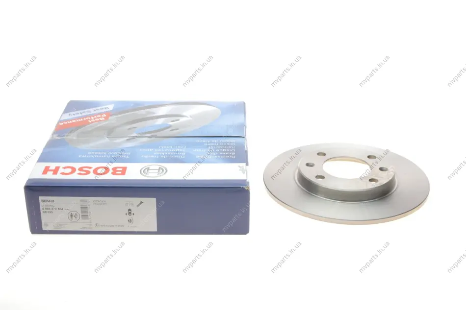 Диск гальмівний (задній) Citroen Saxo/Xsara/Peugeot 106/206/306 91- (247x8) 0 986 478 464 BOSCH 0-986-478-464 (фото 1)
