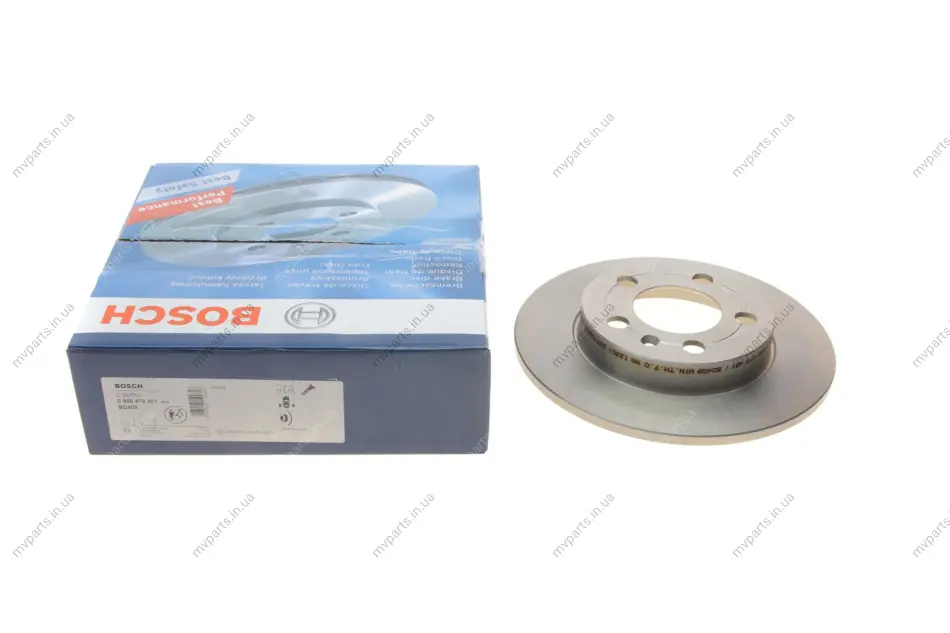 Диск гальмівний (задній) Audi A3/TT 96-06/Skoda Octavia/VW Golf IV 98-06 (238.9x8.9) 0 986 478 481 BOSCH 0-986-478-481 (фото 1)