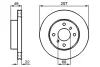 Диск гальмівний NISSAN ALMERA передн., вент. (вир-во Bosch) BOSCH 0-986-478-567 (фото 4)