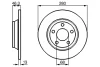 Диск гальмівний (передній) Audi A4 94-01 (280х13) 0 986 478 615 BOSCH 0-986-478-615 (фото 4)