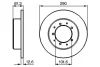 Диск гальмівний (задній) Land Rover Defender/Discovery 70-16 (290x12,6) 0 986 478 656 BOSCH 0-986-478-656 (фото 2)