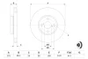 Диск гальмівний (передній) Toyota Corolla 00-18 (275x25) 0 986 479 245 BOSCH 0-986-479-245 (фото 4)