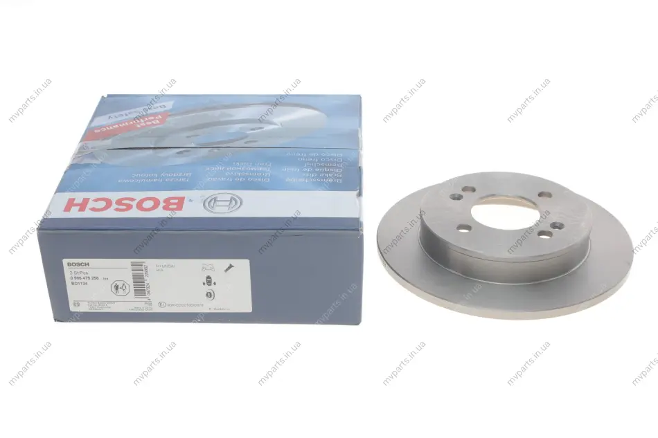 Диск гальмівний (задній) Hyundai i10 08-17/Kia Picanto 04- (234x10) 0 986 479 256 BOSCH 0-986-479-256 (фото 1)