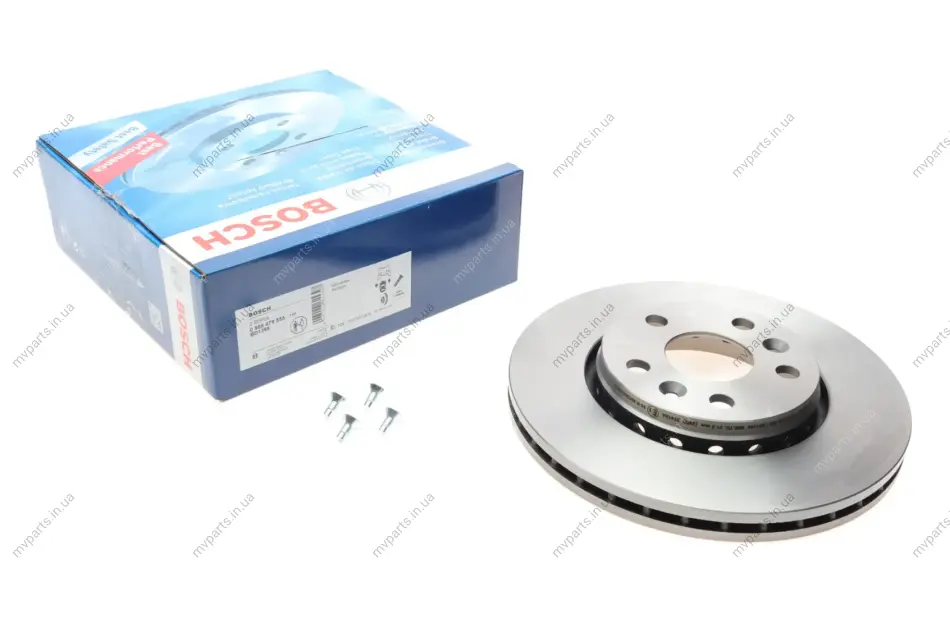 Диск гальмівний (передній) Renault Kangoo Express 05-/Kangoo 08-/MB Citan 12- (280x24) 0 986 479 555 BOSCH 0-986-479-555 (фото 1)