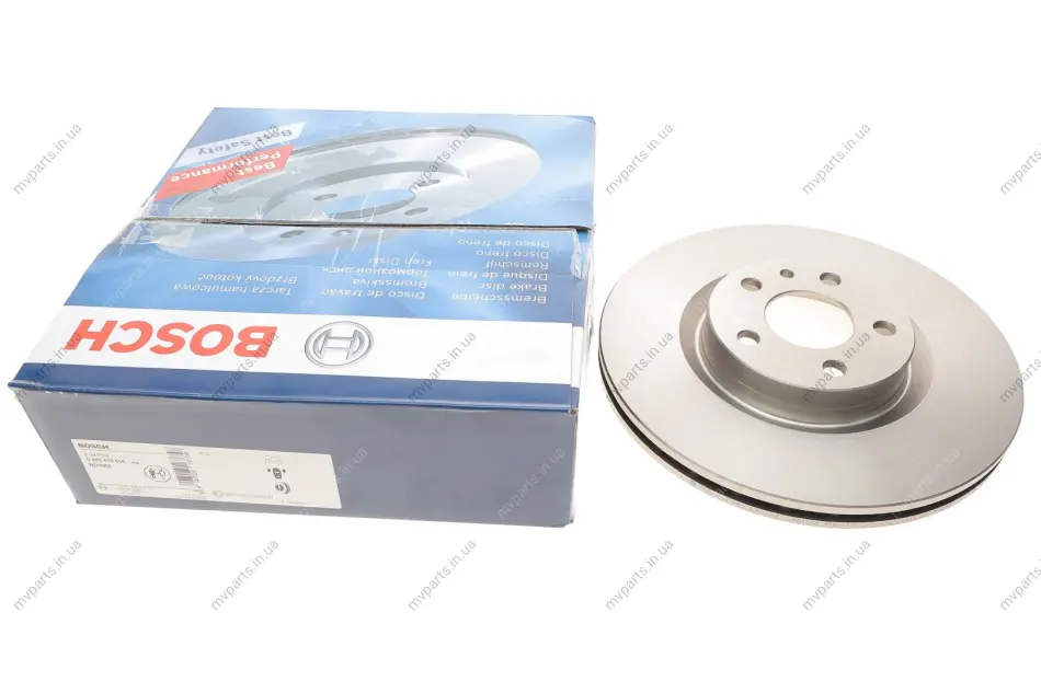 Диск гальмівний (передній) Fiat Doblo 10- (284x22) (вентильований) 0 986 479 558 BOSCH 0-986-479-558 (фото 1)