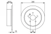Диск гальмівний (задній) Lexus RX 03-09 (288x10) 0 986 479 614 BOSCH 0-986-479-614 (фото 5)