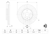 Диск гальмівний (передній) Opel Astra H/J 06- (276x26) 0 986 479 643 BOSCH 0-986-479-643 (фото 5)