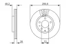 Диск гальмівний (передній) Mazda CX-7 07-13 (295.7x28) 0 986 479 758 BOSCH 0-986-479-758 (фото 1)