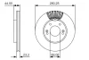 Диск гальмівний (передній) Hyundai Elantra/I30 II 11-/Kia Cee\'D/ Cerato III 13- (280x23) 0 986 479 A12 BOSCH 0-986-479-A12 (фото 5)
