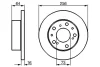Диск гальмівний (передній) Fiat Ducato 1.9/2.5D/2.0 82-90 (256x16) 0 986 479 B24 BOSCH 0-986-479-B24 (фото 4)