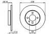 Диск гальмівний (передній) VW Caddy 95-04/Passat 88-97/Golf 92-02 (256x13) 0 986 479 B30 BOSCH 0-986-479-B30 (фото 5)