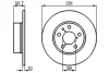 Диск гальмівний (задній) Fiat Bravo/Stilo 01-14 (251.2x10) 0 986 479 B31 BOSCH 0-986-479-B31 (фото 5)