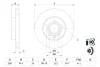 Диск гальмівний (передній) VW T4 95-03 (R15) (280x24) 0 986 479 B50 BOSCH 0-986-479-B50 (фото 5)