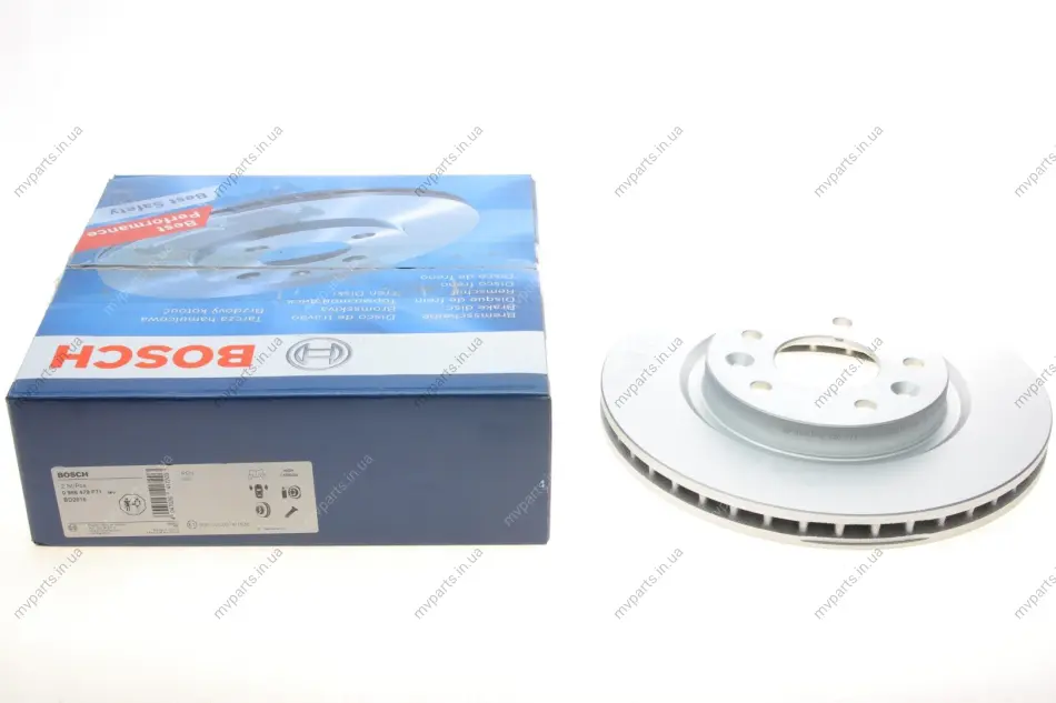 Диск гальмівний (передній) Nissan Qashqai II/X-trail 13-/ Leaf 14-/ Renault Kadjar 13- (296x26) 0 986 479 F71 BOSCH 0-986-479-F71 (фото 1)