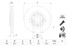 Диск гальмівний (передній) Alfa Romeo159/Brera/Giulietta/Fiat 500X/Jeep Compass/Renegade 05- (305x28) 0 986 479 G89 BOSCH 0-986-479-G89 (фото 1)