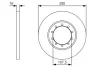 Диск гальмівний (задній) Ford Transit V347 06-14 (280х16) 0 986 479 R92 BOSCH 0-986-479-R92 (фото 3)