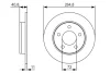Диск гальмівний (задній) Mazda 3 1.3-2.2 MZR 04-14 (264.8x11) 0 986 479 S50 BOSCH 0-986-479-S50 (фото 5)