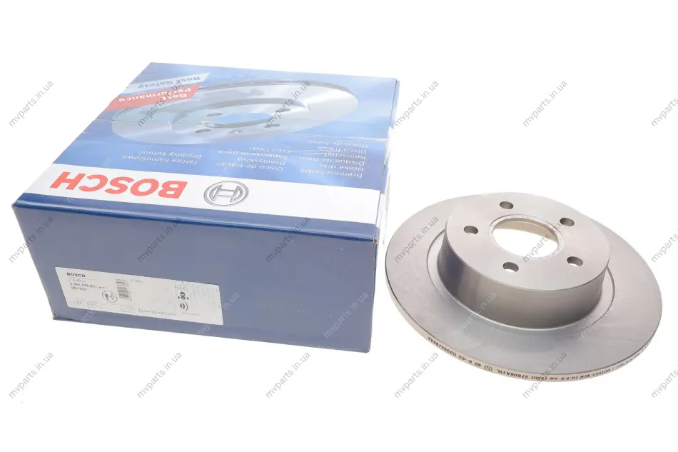 Диск гальмівний (задній) Ford Connect 02- (277,8x11) 0 986 479 S51 BOSCH 0-986-479-S51 (фото 1)