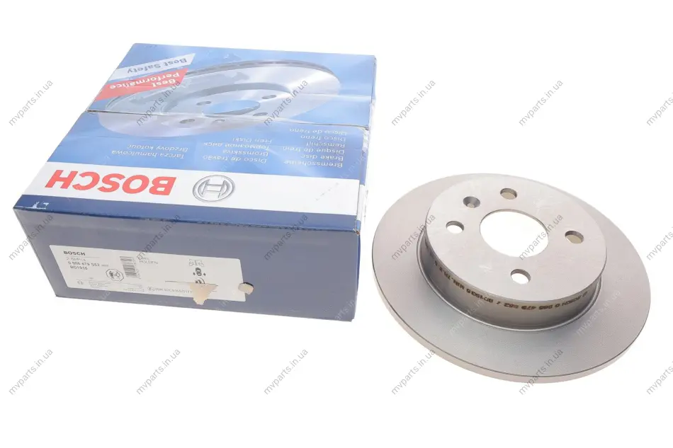 Диск гальмівний (задній) Opel Astra G/H 98-/Meriva A 03- (239.8x10) 0 986 479 S52 BOSCH 0-986-479-S52 (фото 1)