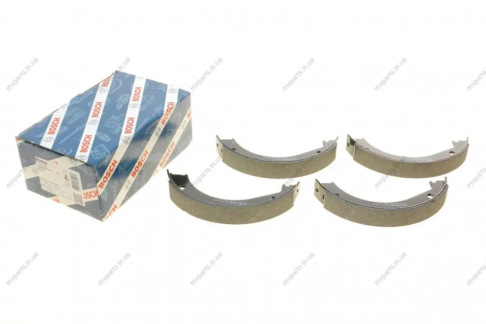 Колодки ручника BMW 3 (E36)/5 (E34)/7 (E38) 88- (180x25) 0 986 487 211 BOSCH 0-986-487-211 (фото 1)