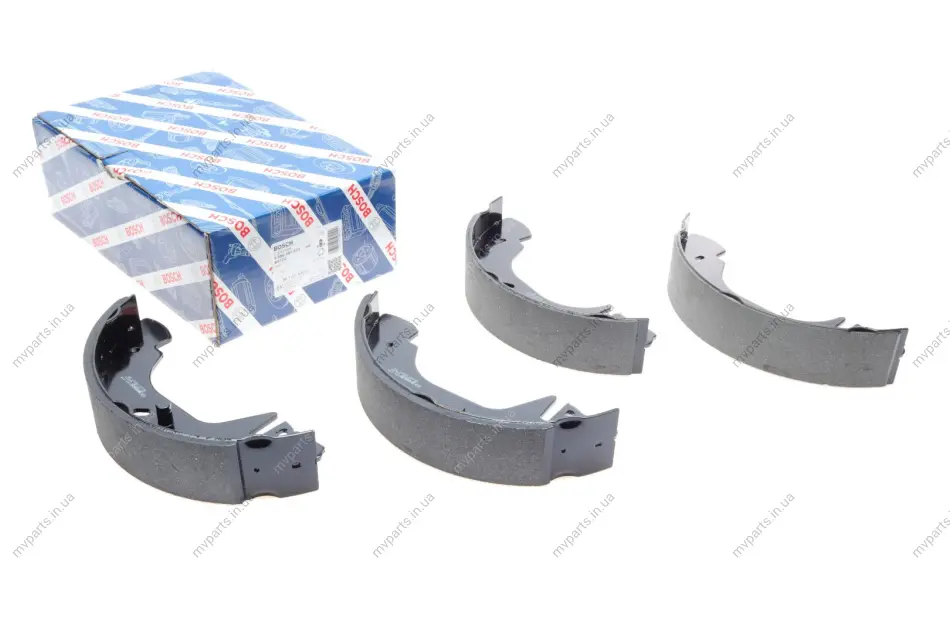 Колодки гальмівні (задні) Ford Transit T12 91-00 (барабанні) (254x52) 0 986 487 524 BOSCH 0-986-487-524 (фото 1)