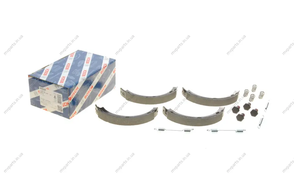 Колодки ручника MB 190 (W201)/E-class (W124/W210) 96-04 (164x20) 0 986 487 543 BOSCH 0-986-487-543 (фото 1)