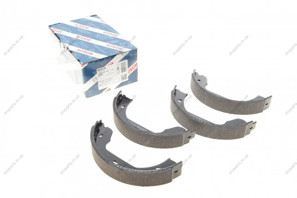 Колодки ручника VW T5 03- (185x30) 0 986 487 625 BOSCH 0-986-487-625 (фото 1)