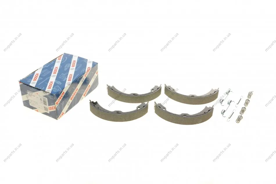 Колодки ручника MB E-class (W211)/CLS-class (C219) 04-10 (180x25) 0 986 487 666 BOSCH 0-986-487-666 (фото 1)