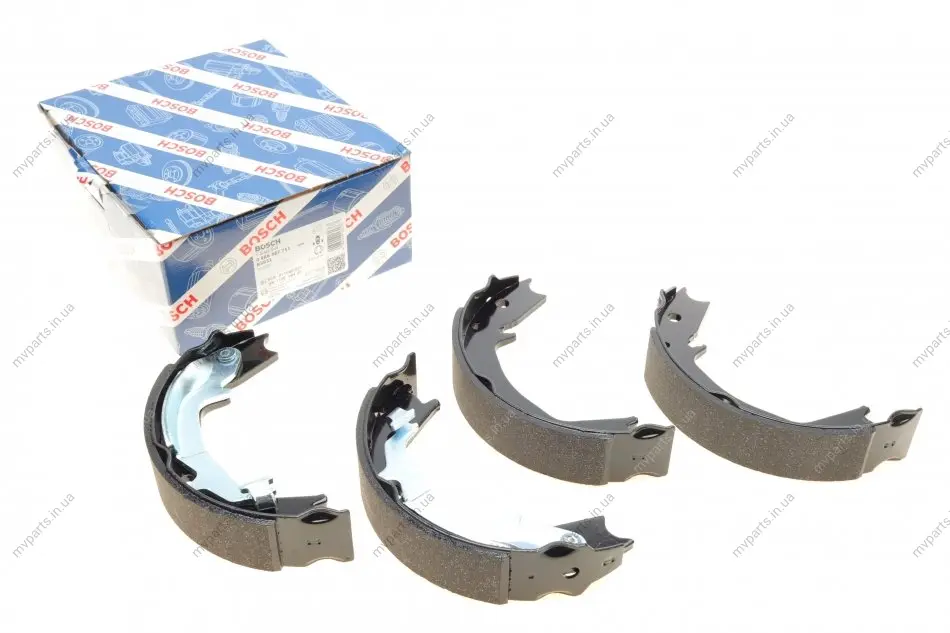 Комплект гальмівних колодок Hyundai Santa Fe 00-10/Elantra 05-/Kia Optima 15-/Sportage 04- (190x40) 0 986 487 711 BOSCH 0-986-487-711 (фото 1)
