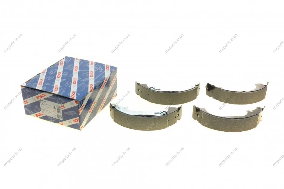 Колодки гальмівні (задні) Fiat Doblo/Opel Combo 10- (барабанні) (228,6x42) 0 986 487 717 BOSCH 0-986-487-717 (фото 1)