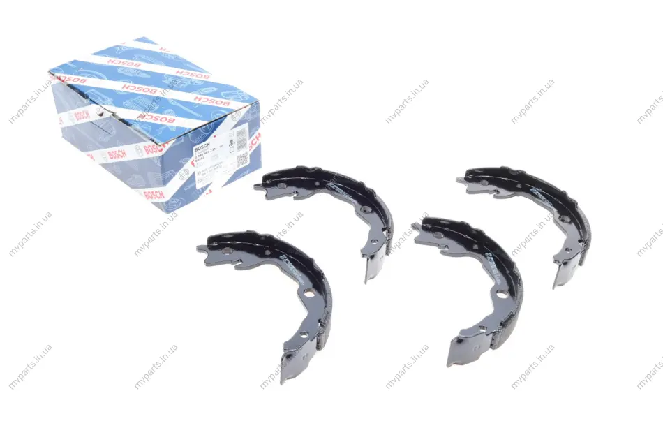 Колодки ручника Nissan X-Trail/Juke/Toyota RAV4/Mitsubishi Outlander II 07-12 (172x32) 0 986 487 734 BOSCH 0-986-487-734 (фото 1)