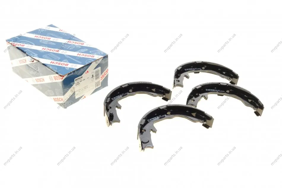 Колодки ручника Peugeot 4008/Mitsubishi Outlander 06- (167x32) 0 986 487 766 BOSCH 0-986-487-766 (фото 1)