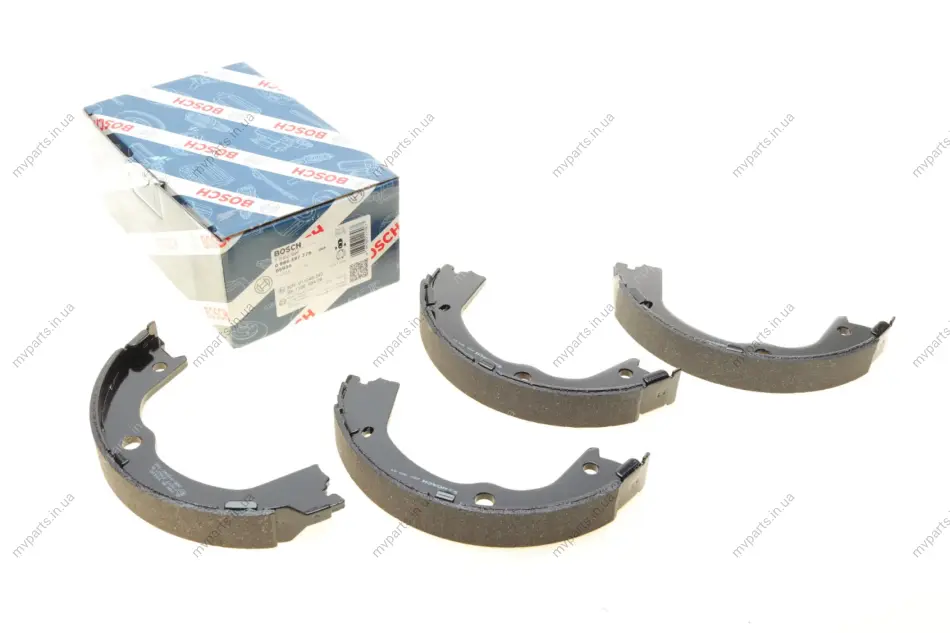 Колодки гальмівні (задні) Hyundai Santa Fe 04-/Kia Sorento II 09- (барабанні) (189x26) 0 986 487 776 BOSCH 0-986-487-776 (фото 1)