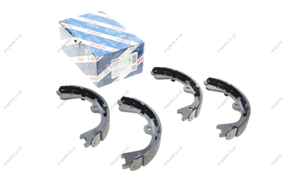 Колодки ручника Nissan Navara/Pathfinder 05- (190x33) 0 986 487 929 BOSCH 0-986-487-929 (фото 1)