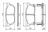 Колодки гальмівні (передні) Honda Civic IV/Jazz III/Prelude II 1.3-1.8 83-08 0 986 490 440 BOSCH 0-986-490-440 (фото 5)
