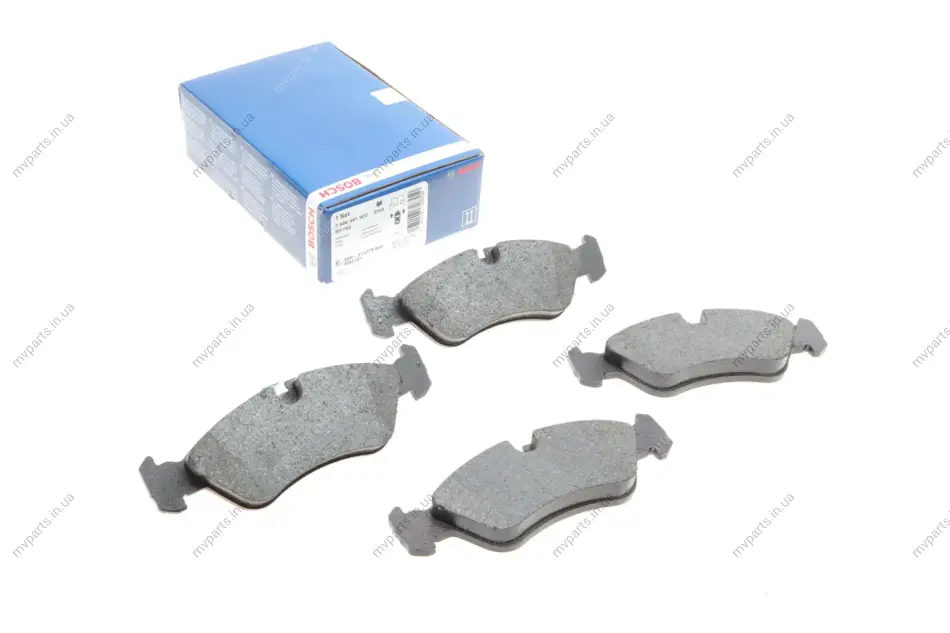 Колодки гальмівні (передні) Opel Astra F 91-98/Kadett E 87-93/Vectra A/B 88-03 0 986 491 900 BOSCH 0-986-491-900 (фото 1)