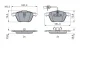 Колодки гальмівні (передні) Ford Galaxy 00-06/VW Sharan 95-10 (+датчики) 0 986 494 035 BOSCH 0-986-494-035 (фото 7)