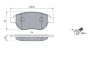 Колодка гальм. диск. CITROEN C3, C4, PEUGEOT 207, 307 передн. (вир-во Bosch) BOSCH 0-986-494-038 (фото 5)
