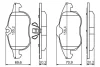 Колодка гальм. диск. OPEL VECTRA C, передн. (вир-во Bosch) BOSCH 0-986-494-044 (фото 7)