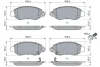 Колодка гальм. диск. FORD TRANSIT передн. (вир-во Bosch) BOSCH 0-986-494-047 (фото 5)