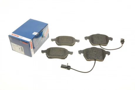Колодки гальмівні (передні) Audi A4/A6/Skoda Superb/VW Passat 1.9TDI/2.5TDI 96-(з датчиками)(ATE) 0 986 494 050 BOSCH 0-986-494-050