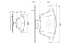 Колодки гальмівні (передні) Ford Focus/Mazda 3/Volvo C30/C70/S40/V50/Opel Vectra C 05-14/V40 12- 0 986 494 077 BOSCH 0-986-494-077 (фото 2)